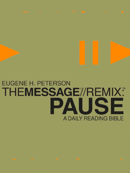 Title details for Pause by Eugene H. Peterson - Wait list